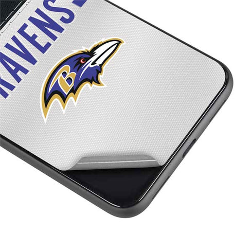 NFL Baltimore Ravens White Striped Google Pixel 4 XL Skin